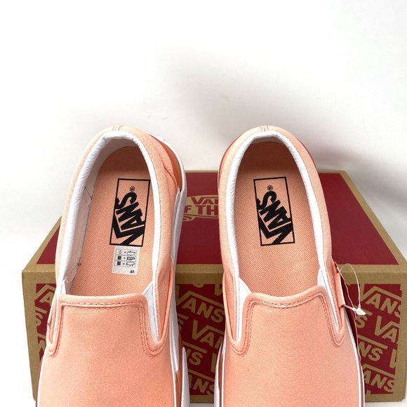 VANS Sneakers Women's VN0A4TZV46M Classic Slip On S Platform Canvas Pastel Peach - Picture 4 of 11